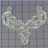 CRYSTAL IRIS BEADED APPLIQUE 